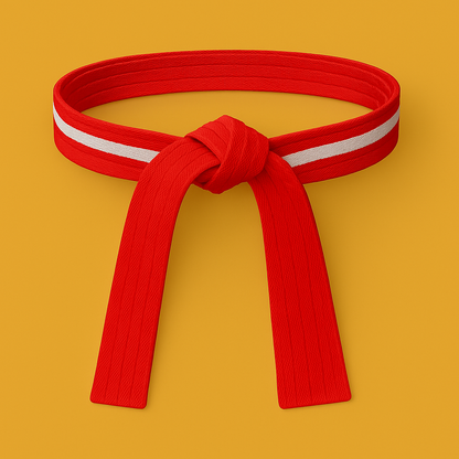 Red based Stripe belt