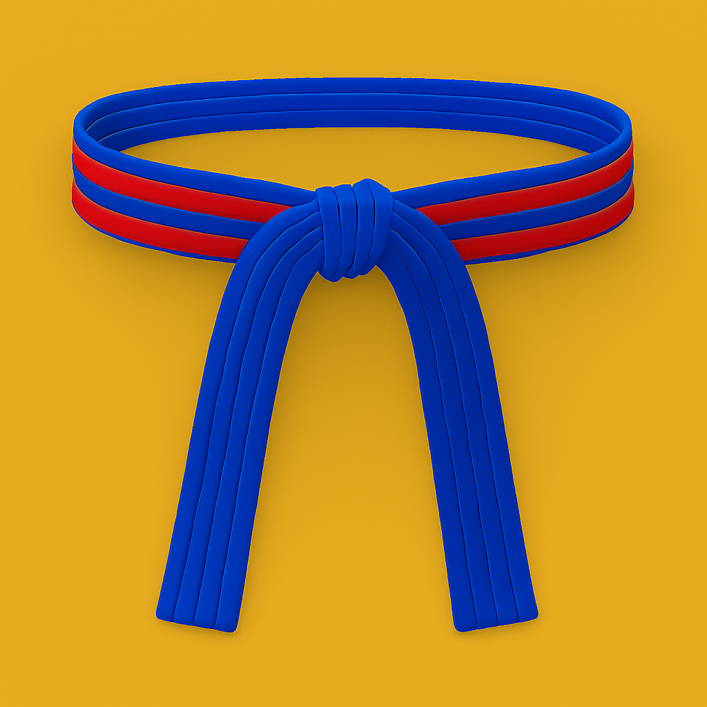 Blue based Stripe belt