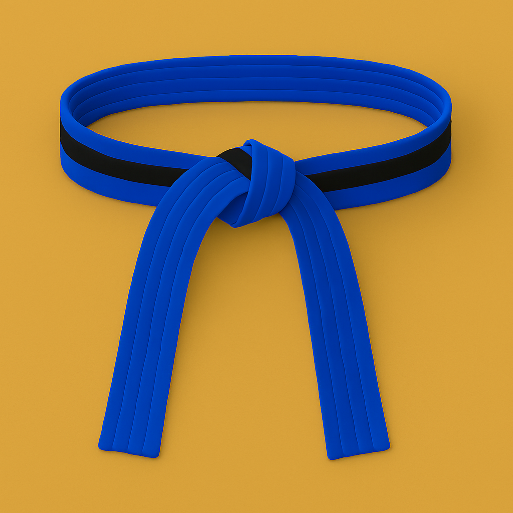 Blue based Stripe belt