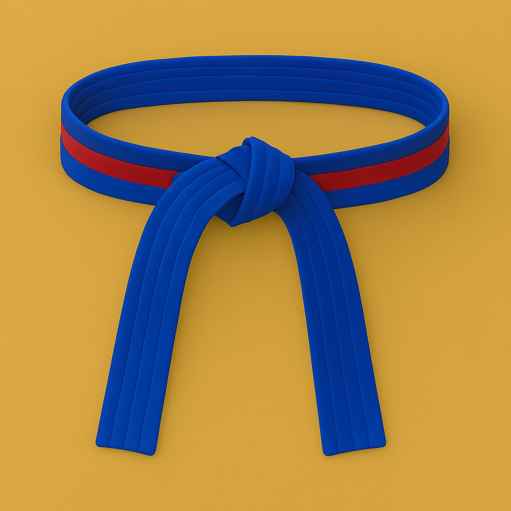 Blue based Stripe belt