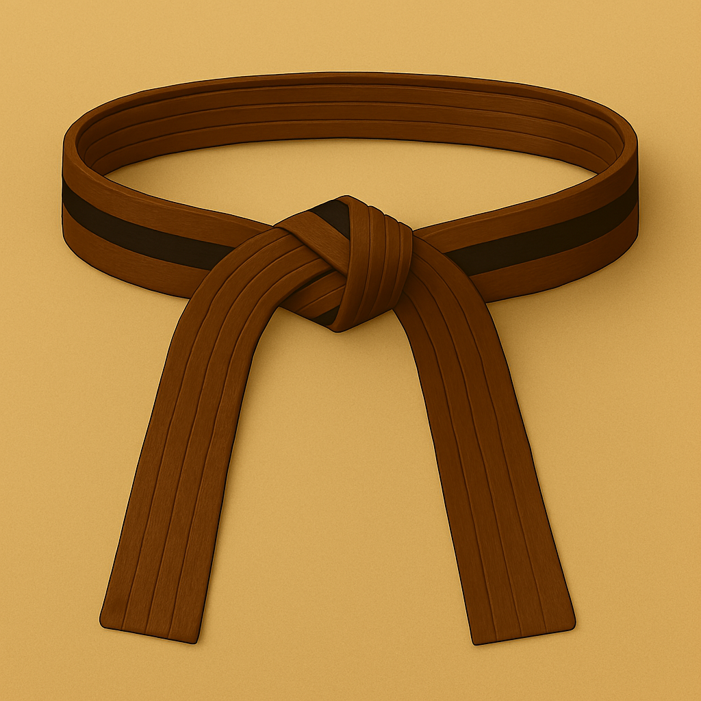 Brown based Stripe belt