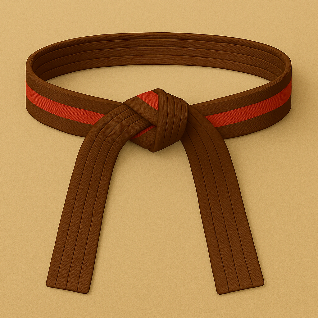 Brown based Stripe belt