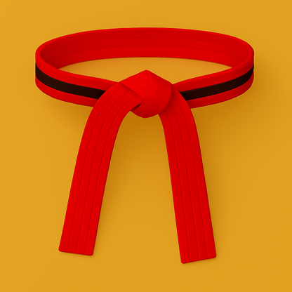 Red based Stripe belt